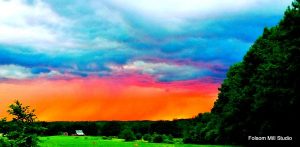 photograph of a colorful sky