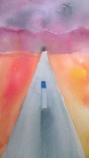 Watercolor Landscape wip