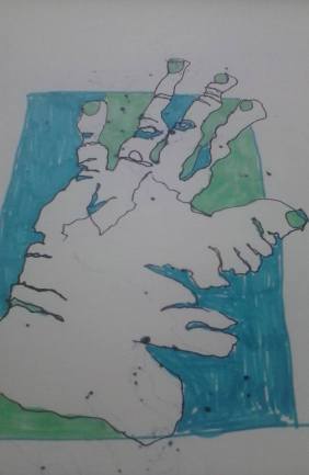 Artwork of a Blind Drawing by E. Miller