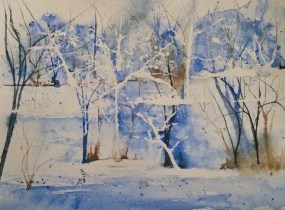 watercolor landscape from the mind