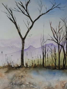 watercolor landscape painting
