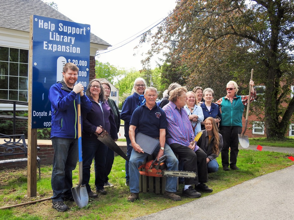 Friend's of the Epping Library support their friend and leader Charlie who is trying very hard to keep within our $600,000 budget for the addition.