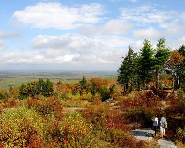 Maine hikes in fall are always breathtaking.