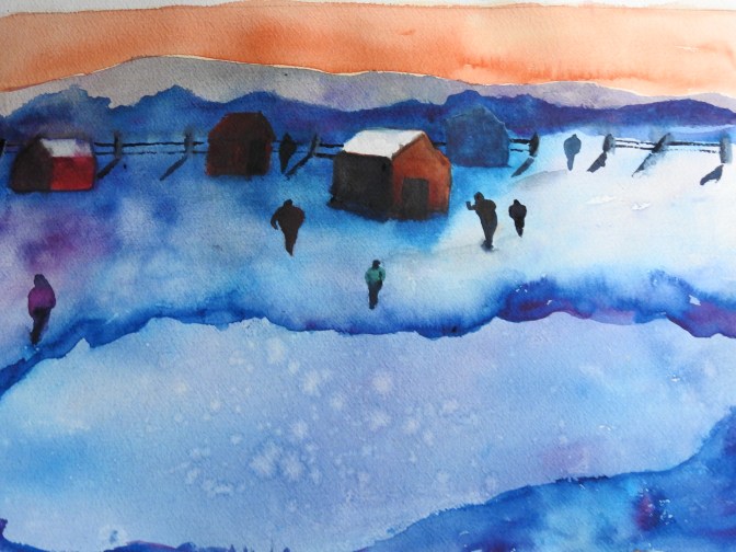 Watercolor work in progress 