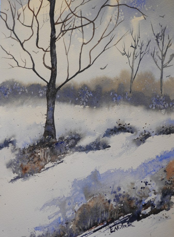 Watercolor Titled -Peace on Earth