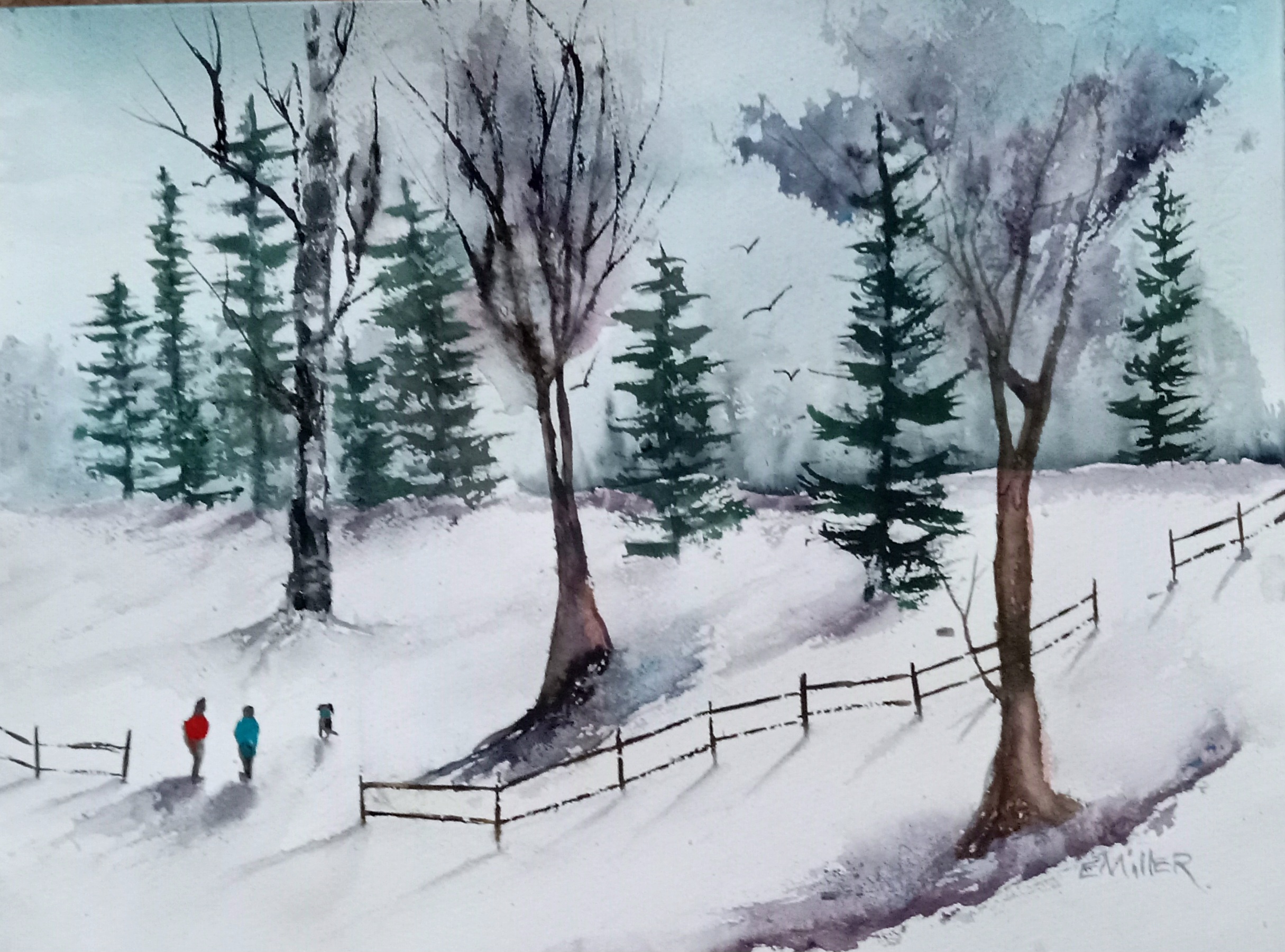 E. Miller @folsommillstudio watercolor